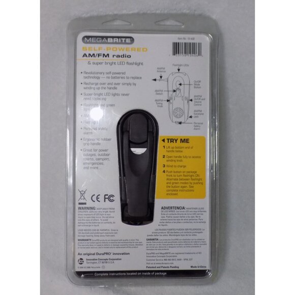 Radio Mega Brite Self Powered AM/FM and Super bright LED CAMO - Picture 2 of 3